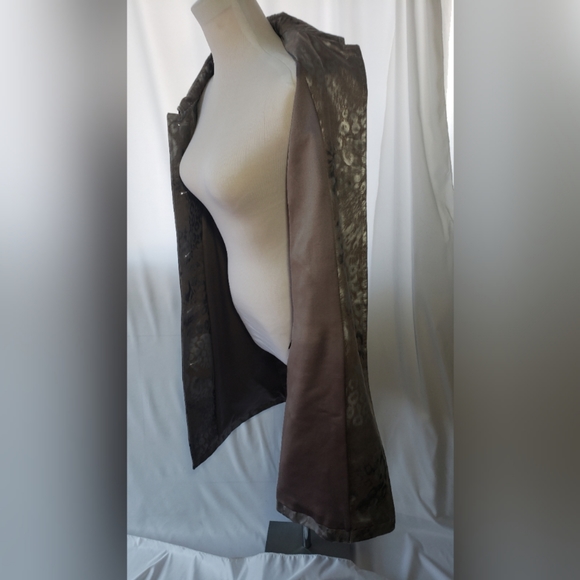 VIA SPIGA Metallic Animal Print Lux Coat - Picture 3 of 8